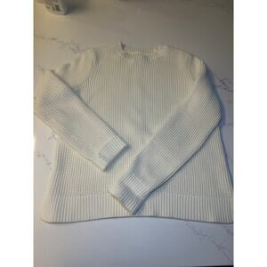 Duluth trading Women's Heritage Waffle Stitch Crew Sweater M